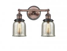 Innovations Lighting 208BP-ACBK-G58 - Bell - 2 Light - 15 inch - Antique Copper - Adjustable Bath Vanity Light