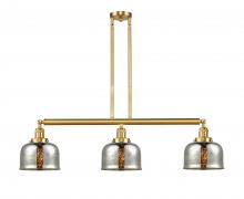 Innovations Lighting 213-SG-G78-LED - Bell - 3 Light - 41 inch - Satin Gold - Stem Hung - Adjustable Island Light