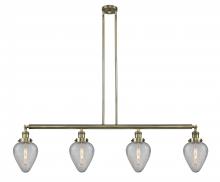 Innovations Lighting 214-AB-G165-LED - Geneseo - 4 Light - 52 inch - Antique Brass - Stem Hung - Adjustable Island Light