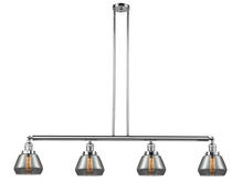 Innovations Lighting 214-PC-G173 - Fulton - 4 Light - 51 inch - Polished Chrome - Stem Hung - Adjustable Island Light