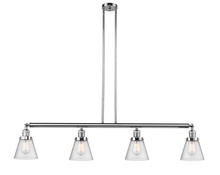 Innovations Lighting 214-PC-G64 - Cone - 4 Light - 51 inch - Polished Chrome - Stem Hung - Adjustable Island Light