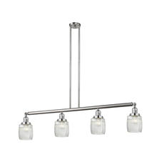 Innovations Lighting 214-SN-G302 - Colton - 4 Light - 50 inch - Brushed Satin Nickel - Stem Hung - Adjustable Island Light