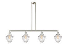 Innovations Lighting 214-SN-G664-7-LED - Bullet - 4 Light - 50 inch - Brushed Satin Nickel - Stem Hung - Adjustable Island Light