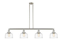 Innovations Lighting 214-SN-G713-LED - Bell - 4 Light - 53 inch - Brushed Satin Nickel - Stem Hung - Adjustable Island Light