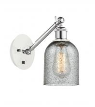 Innovations Lighting 317-1W-WPC-G257-LED - Caledonia - 1 Light - 5 inch - White Polished Chrome - Adjustable Sconce