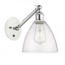 Innovations Lighting 317-1W-WPC-GBD-754 - Bristol - 1 Light - 8 inch - White Polished Chrome - Adjustable Sconce