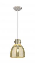Innovations Lighting 410-1PS-SN-G412-8ME - Newton Bell - 1 Light - 8 inch - Brushed Satin Nickel - Cord hung - Pendant