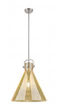 Innovations Lighting 410-1SL-SN-G411-16ME - Newton Cone - 1 Light - 16 inch - Satin Nickel - Pendant