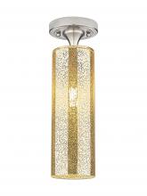 Innovations Lighting 434-1F-SN-G434-12ME - Crown Point - 1 Light - 5 inch - Satin Nickel - Flush Mount