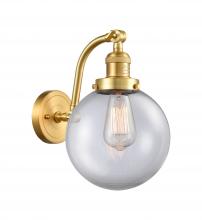 Innovations Lighting 515-1W-SG-G202-8-LED - Beacon - 1 Light - 8 inch - Satin Gold - Adjustable Sconce