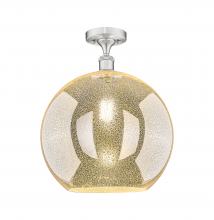 Innovations Lighting 516-1C-SN-G128-12 - Athens - 1 Light - 12 inch - Brushed Satin Nickel - Semi-Flush Mount