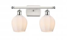 Innovations Lighting 516-2W-WPC-G461-6-LED - Norfolk - 2 Light - 16 inch - White Polished Chrome - Bath Vanity Light