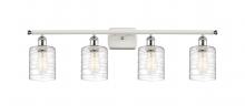 Innovations Lighting 516-4W-WPC-G1113-LED - Cobbleskill - 4 Light - 35 inch - White Polished Chrome - Bath Vanity Light