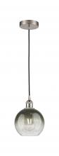 Innovations Lighting 616-1P-SN-G483-8SL - Brookhaven Globe - 1 Light - 8 inch - Brushed Satin Nickel - Cord hung - Mini Pendant
