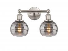 Innovations Lighting 616-2W-SN-G556-6SM - Rochester - 2 Light - 15 inch - Brushed Satin Nickel - Bath Vanity Light