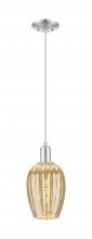 Innovations Lighting 716-1P-SN-G457-6ME - Preston Flute - 1 Light - 6 inch - Brushed Satin Nickel - Cord hung - Mini Pendant