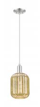 Innovations Lighting 716-1P-SN-G460-7ME - Preston Cylinder - 1 Light - 6 inch - Brushed Satin Nickel - Cord hung - Mini Pendant