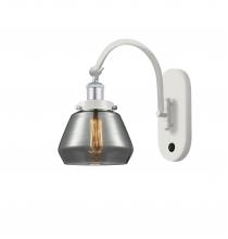 Innovations Lighting 918-1W-WPC-G173 - Fulton - 1 Light - 7 inch - White Polished Chrome - Adjustable Swing Arm
