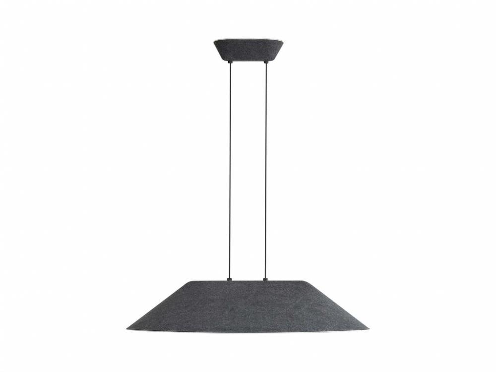 Faroe 30" LED Pendant in Flecked Black/Grey
