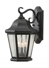 Generation Lighting OL5902EN/BK - Martinsville Large Three Light Outdoor Wall Lantern