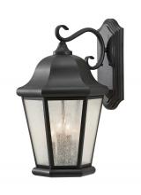 Generation Lighting OL5904EN/BK - Martinsville Extra Large Four Light Outdoor Wall Lantern