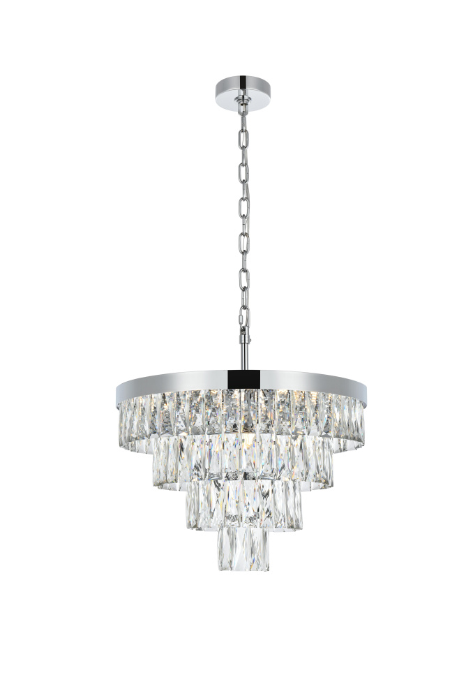 Josephine 20 inch Round Chandelier in Chrome