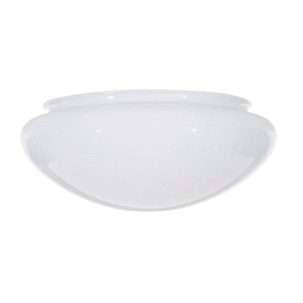 10 Inch Mushroom Glass Shade; 11-1/2 inch Diameter; 9-7/8 inch Fitter; 4-9/16 inch Height; Sprayed