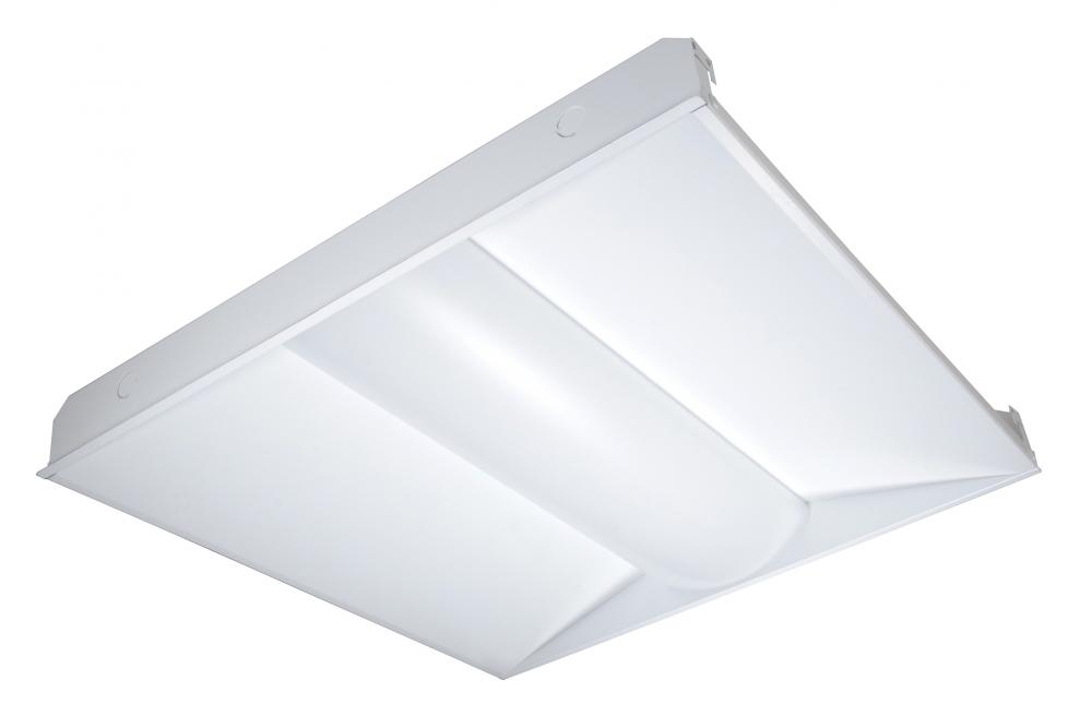 LED Troffer Fixture; 32 Watt; 2ft x 2ft; 3500K; 3213 Lumens; 100-277volt