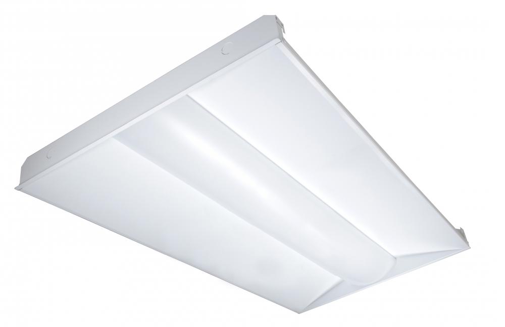 LED Troffer Fixture; 40 Watt; 2ft x 4ft; 4000K; 4376 Lumens; 100-277volt
