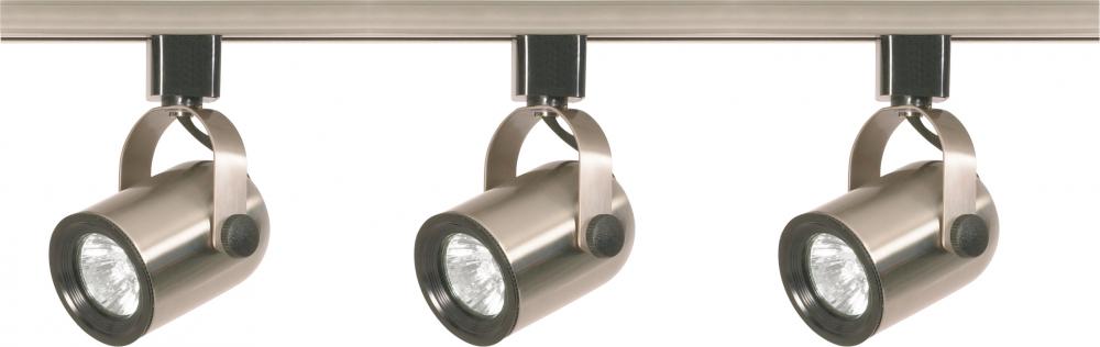 3 Light - MR16 - Round Back Track Kit - Four foot track - Line Voltage