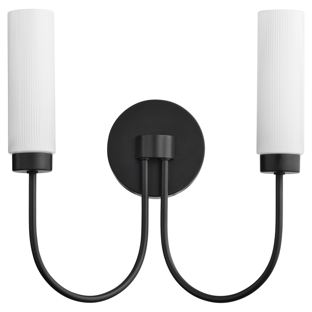 JEROME 2 LIGHT WALL MOUNT - MATTE BLACK