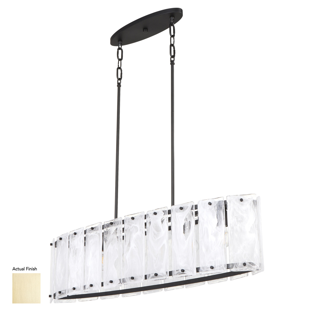 PRESTIGE 6 LIGHT LINEAR - AGED BRASS