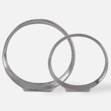 Uttermost 17985 - Uttermost Orbits Nickel Ring Sculptures Set/2